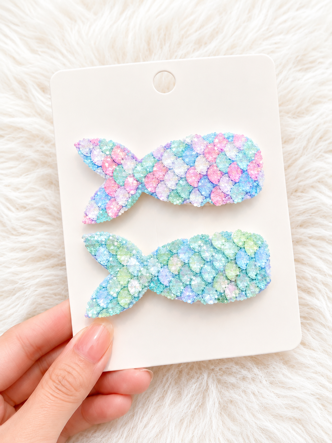 Sparkly Rainbow Mermaid Tail Tic Tacs - One Pair, view 5