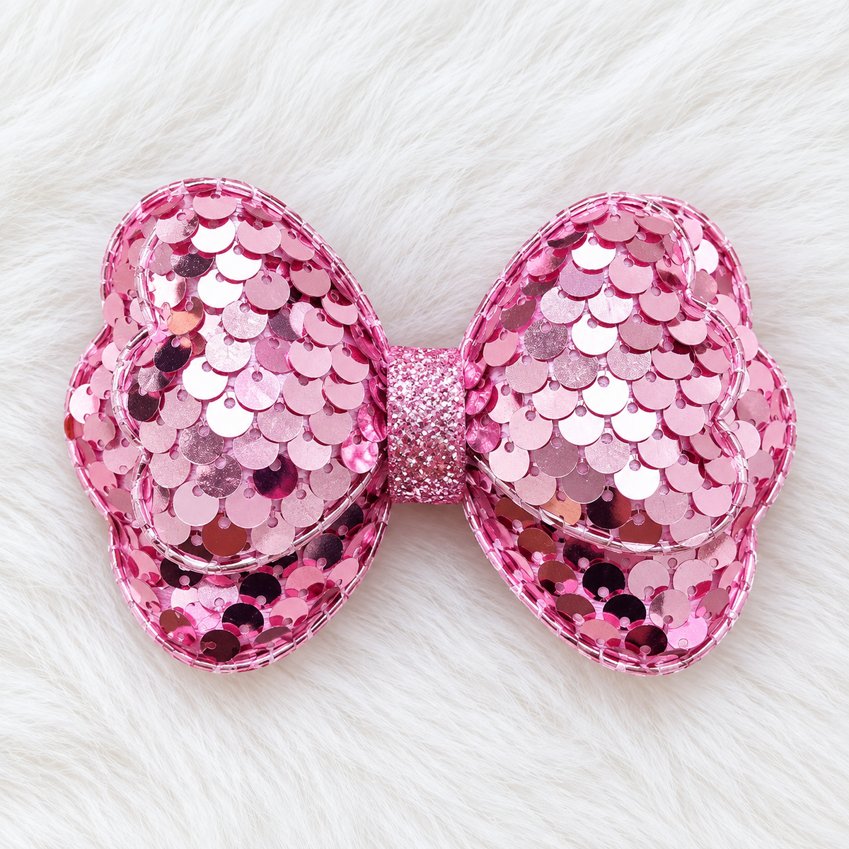 Sequin Butterfly Bow Clips