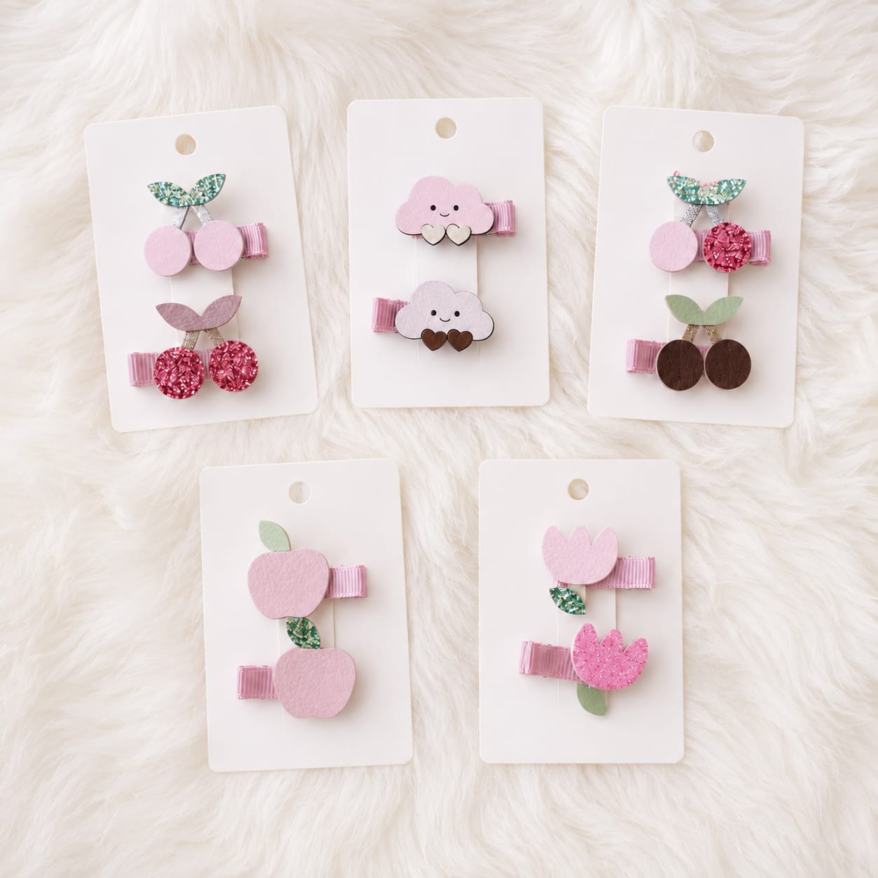 Pastel Dreams Hair Clips - Single Pair
