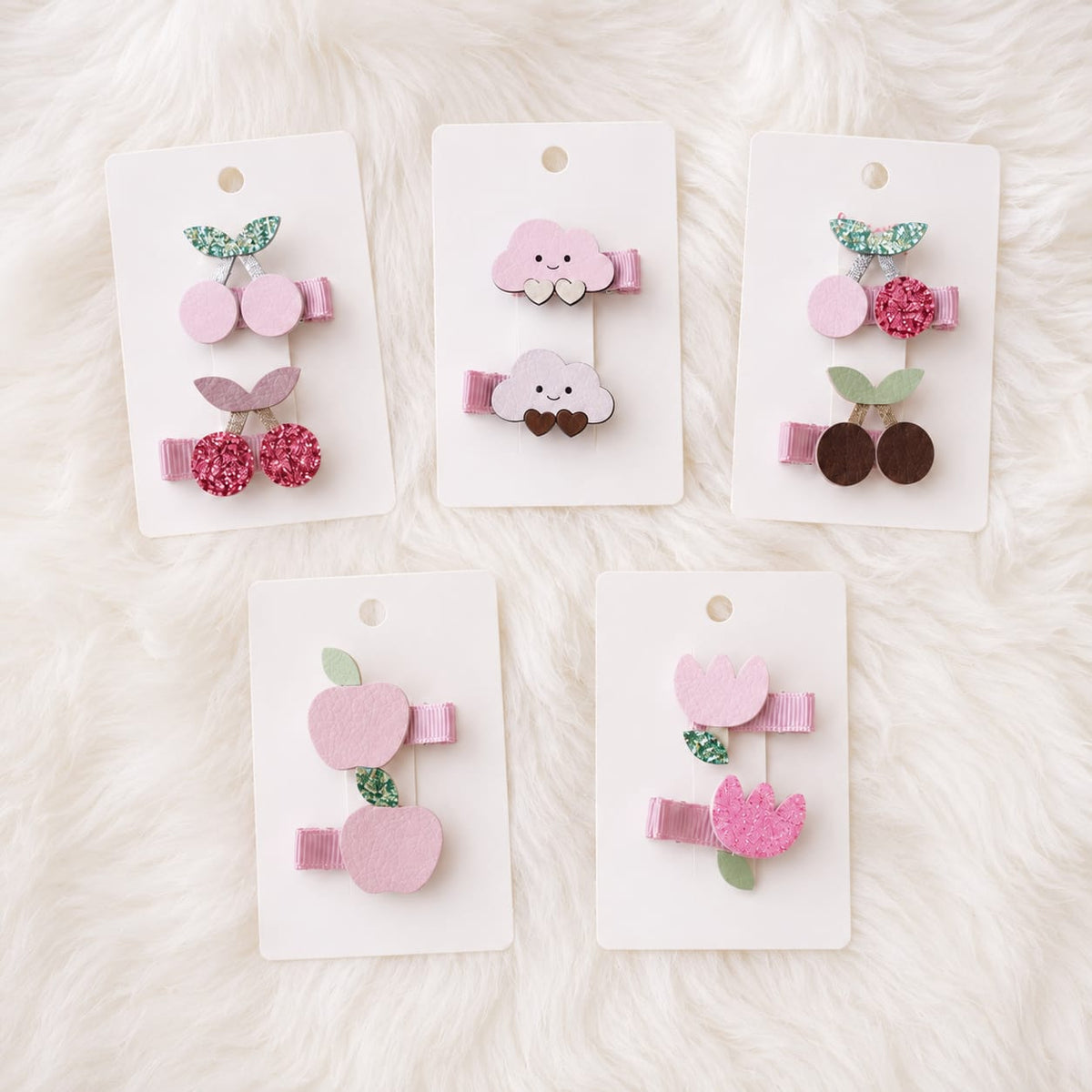 Pastel Dreams Hair Clips - Single Pair
