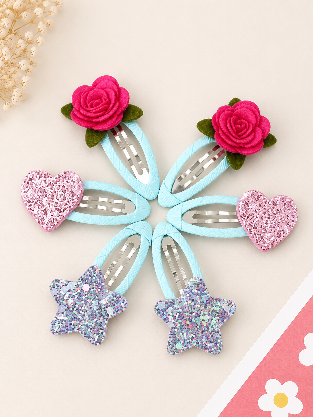 Pretty Petals Hair Clip Set