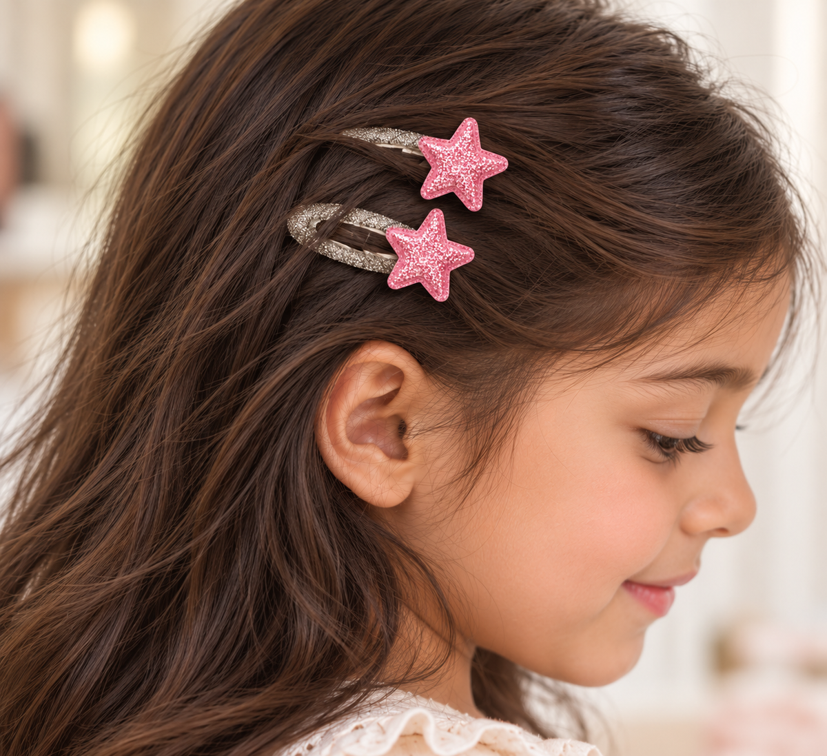 Glitter Star Clips, view 2