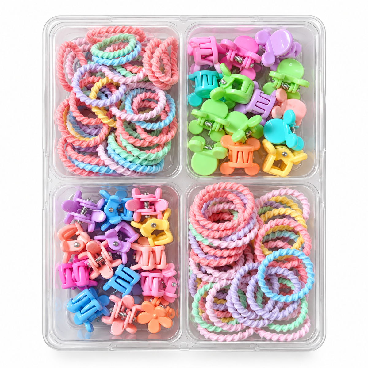 two bobby Pastel Rainbow Hair Accessory Set – view 2