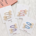 Handmade Pearl Bow Clips - Single Pair