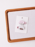 Pastel Dreams Hair Clips - Single Pair in Cloud