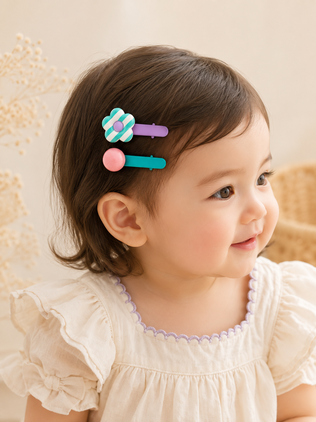 Bloom & Button Clip Set, view 3