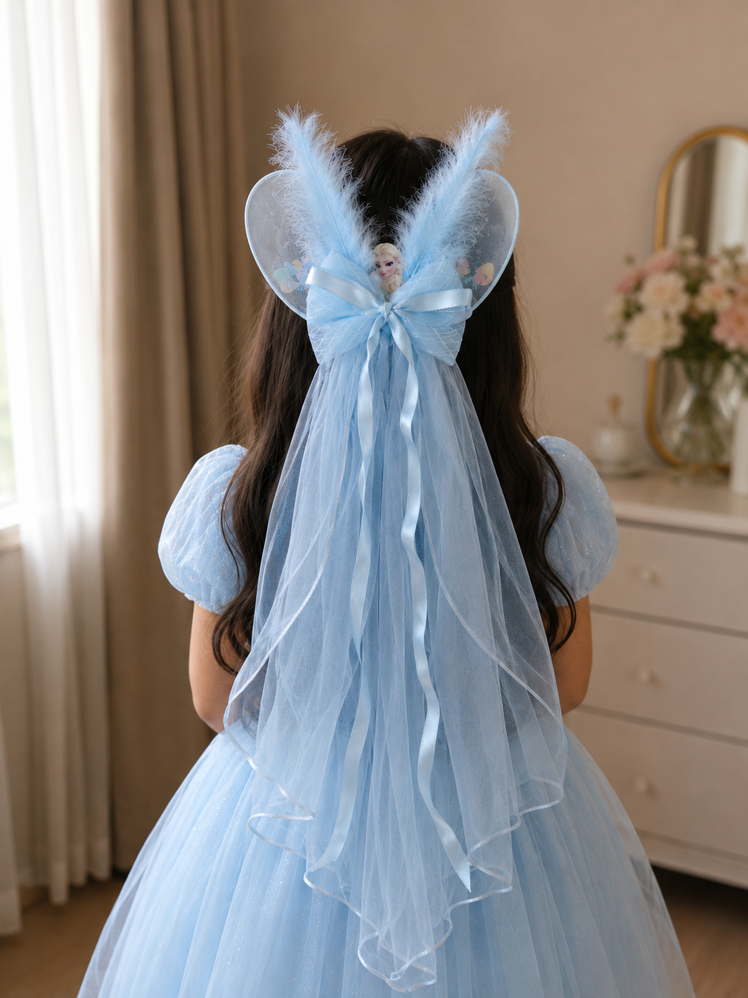 Frozen Princess Veil Clip