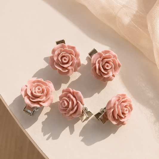 Blush Rose Clips