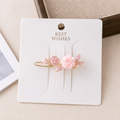 Delicate Floral Hair Clip - Single piece in Pink