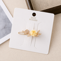 Delicate Floral Hair Clip - Single piece in Yellow