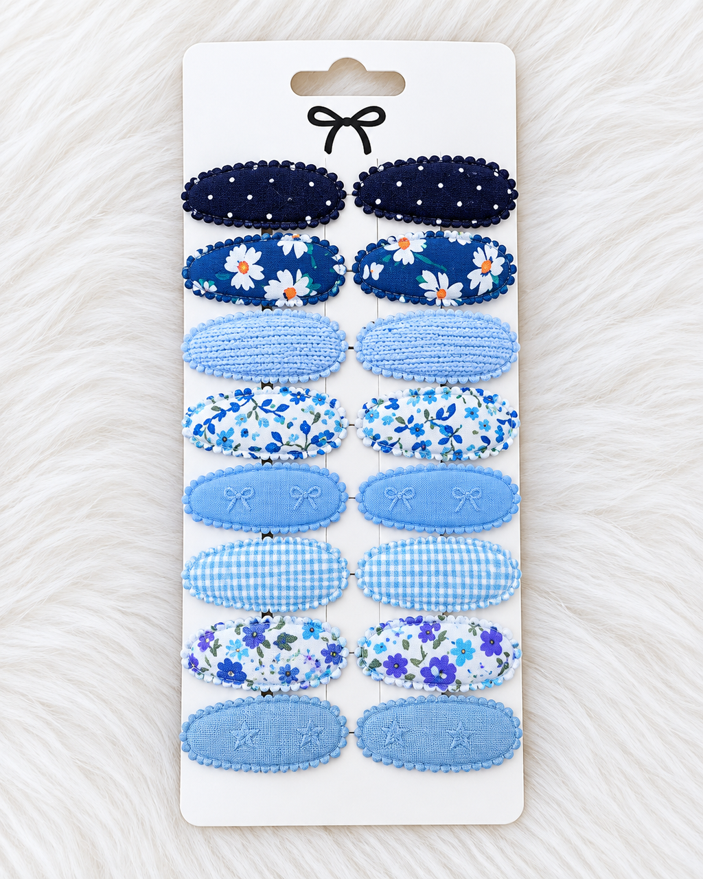 Mini Fabric Tic Tacs – 16-Pieces Set in Blue