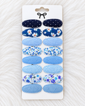 Mini Fabric Tic Tacs – 16-Pieces Set in Blue